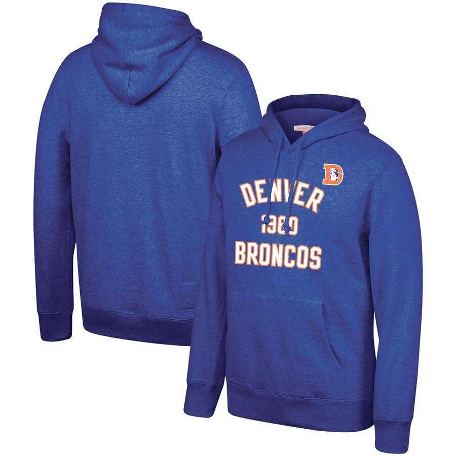 Denver Broncos Mitchell & Ness Team History Pullover Hoodie Blue,We sell and wholesale Denver Broncos Mitchell & Ness Team History Pullover Hoodie Blue on line form chian!